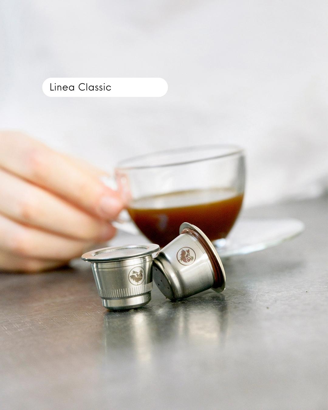 Capsula riutilizzabile in acciaio inox per macchine Nespresso Cialde Caffe